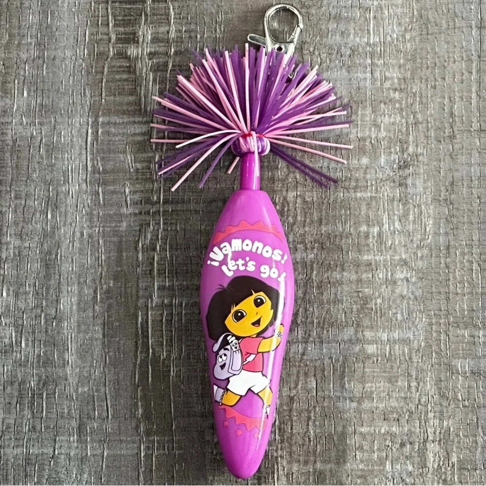 💞 New Dora The Explorer Koosh Keychain Push Pen
